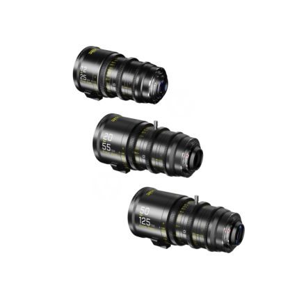 DZOFILM Pictor Zoom 3-Lens Kit 12-25/20-55/50-125 T2.8 Black