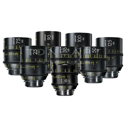 DZOFILM Vespid Prime 8-Lens Kit 16 T2.8 + 25/35/50/75/100/125 T2.1 + Macro 90 T2.8 imperial